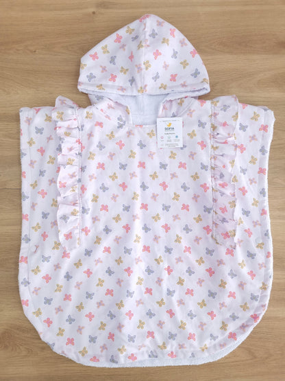 Toalla Poncho Mariposas de Colores