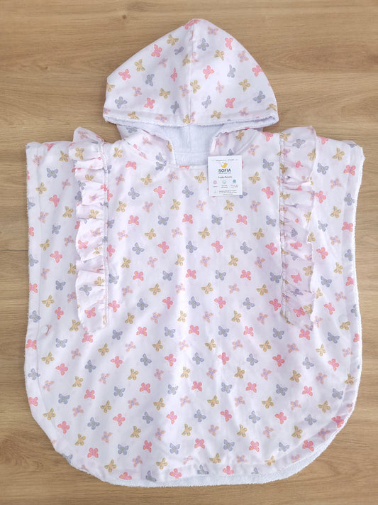 Toalla Poncho Mariposas de Colores