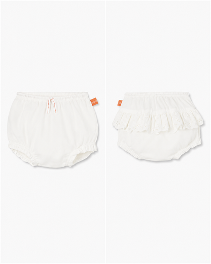 Conjunto Short. Blanco Niña