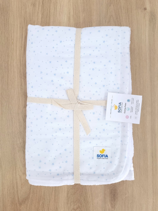 Colcha Polar. Estrellitas Azules