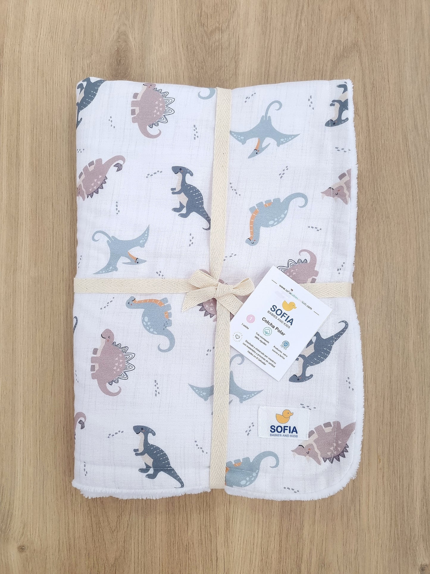 Colcha Polar. Dinosaurios