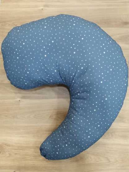 Almohada de lactancia y maternidad XL. Azul Cielo