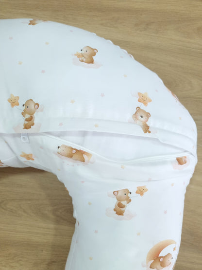 Almohada de lactancia. Ositos Rosa