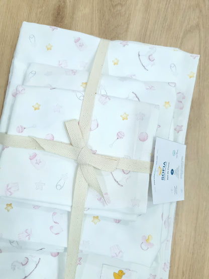 Set de Cuna. BB Rosa