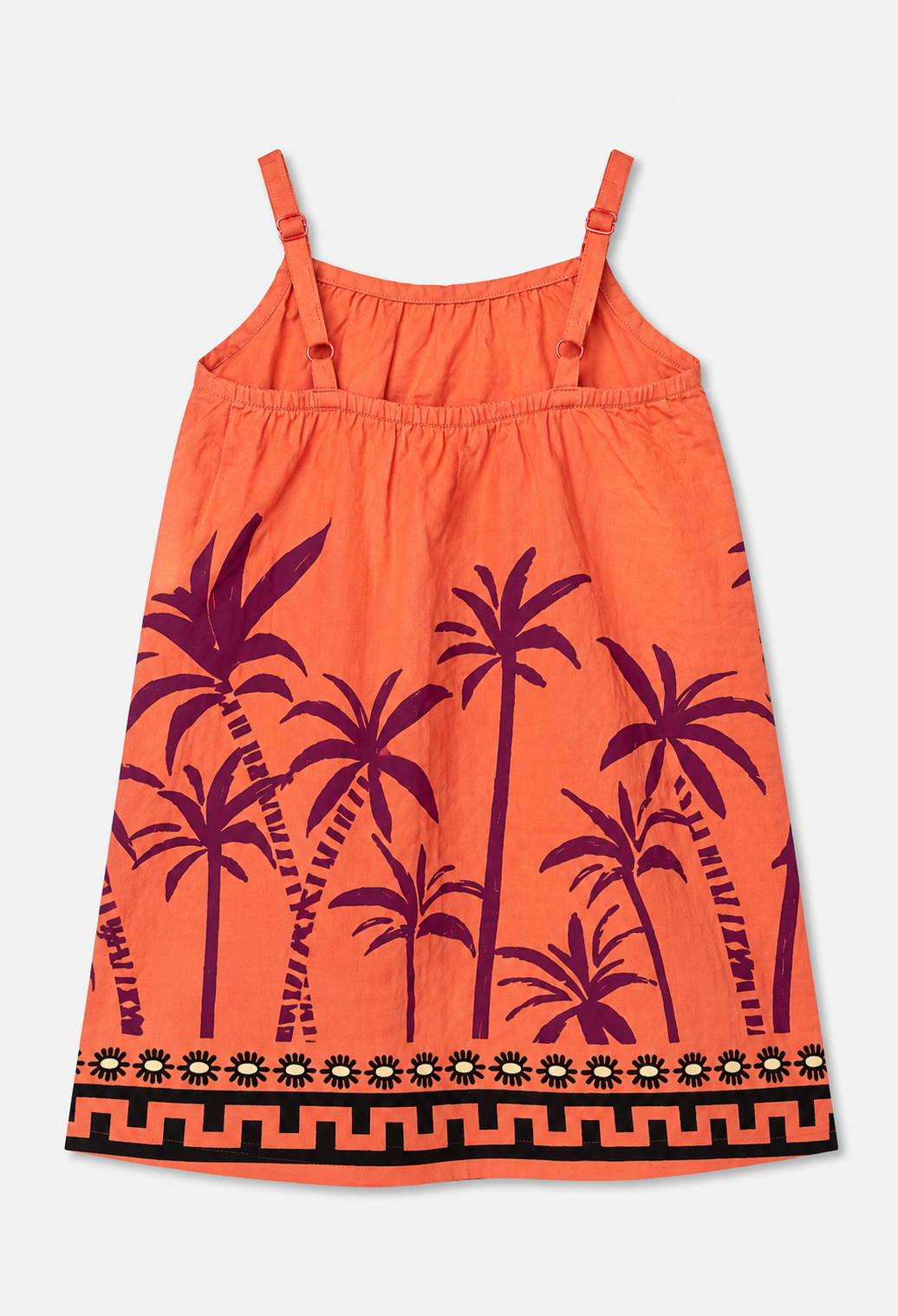 Vestido Naranja Palmeras