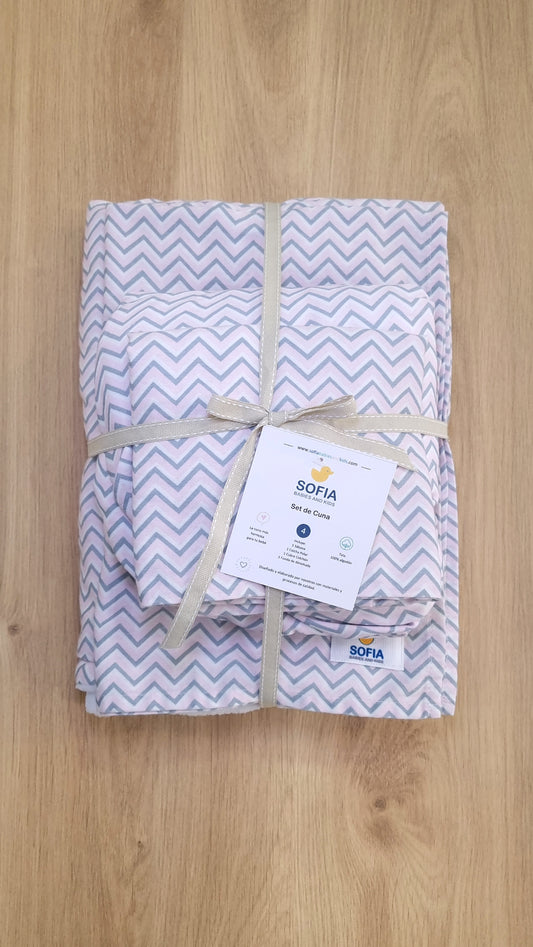 Set de Cuna. Chevron