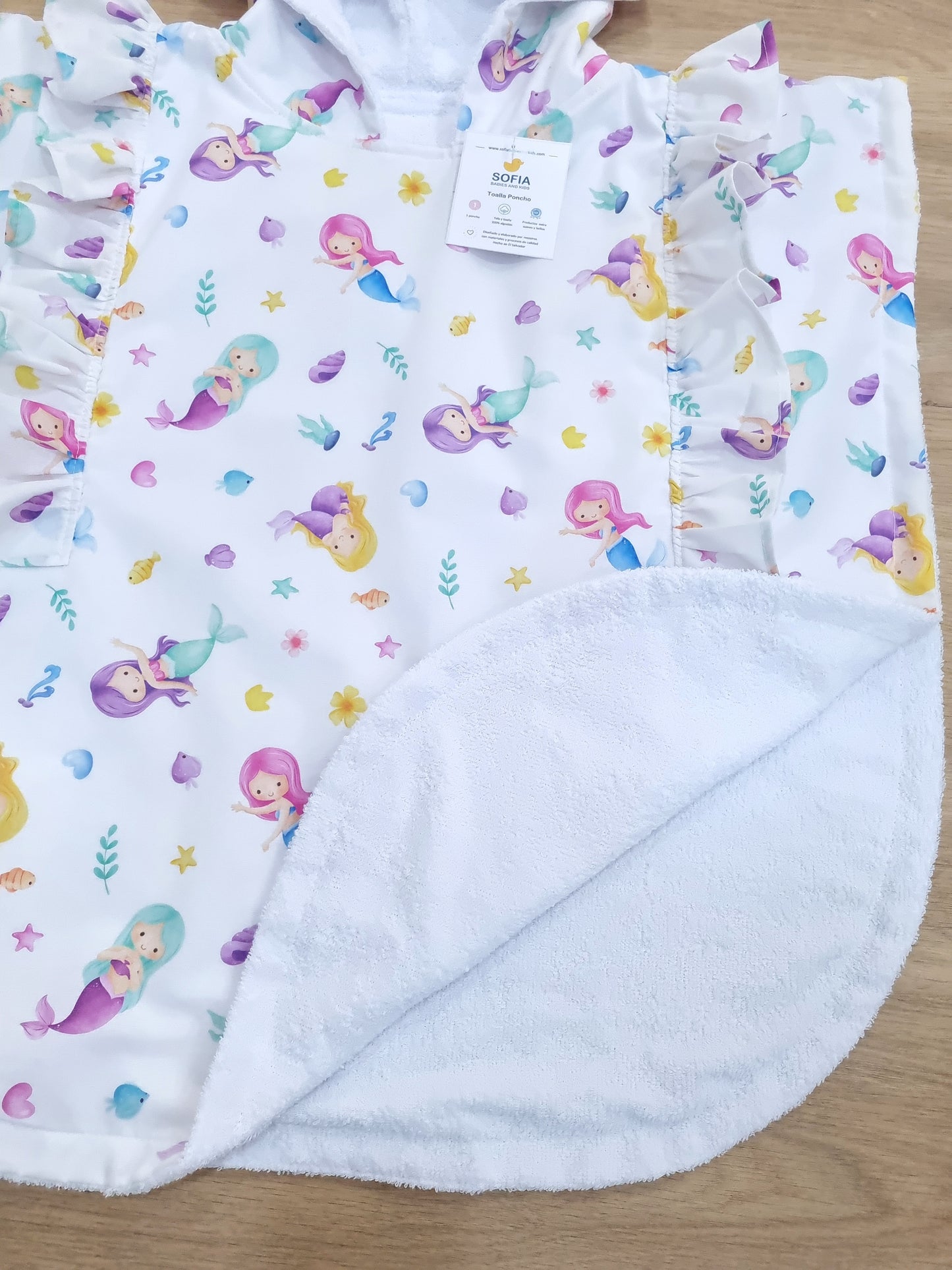 Toalla Poncho Sirenitas