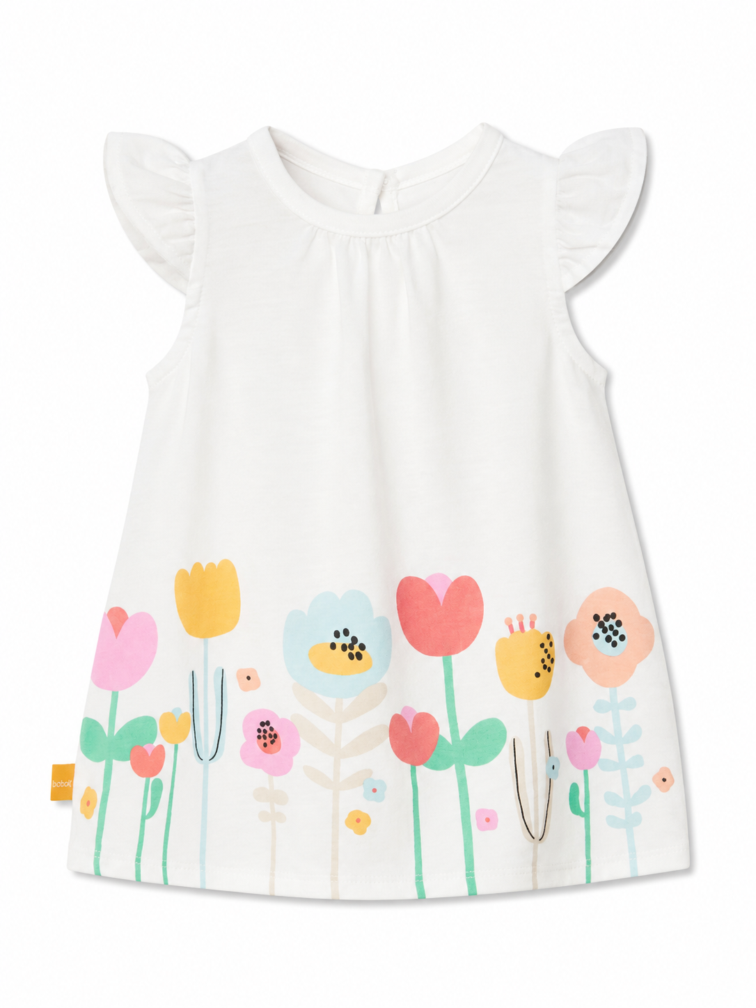 Vestido Blanco Flores