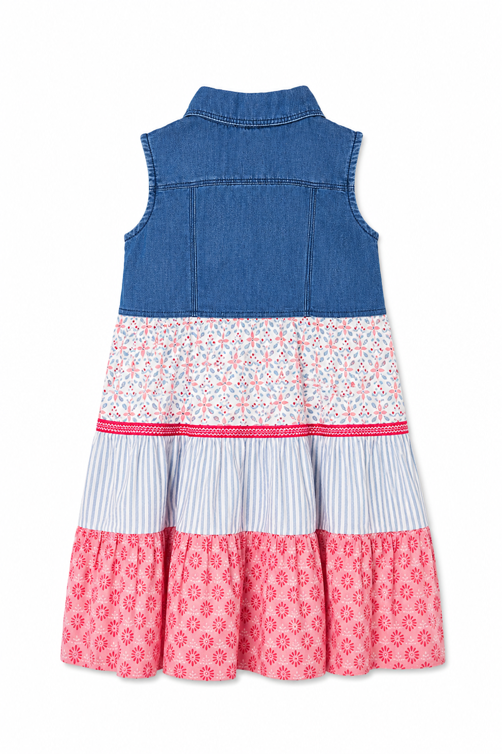 Vestido Denim Flores