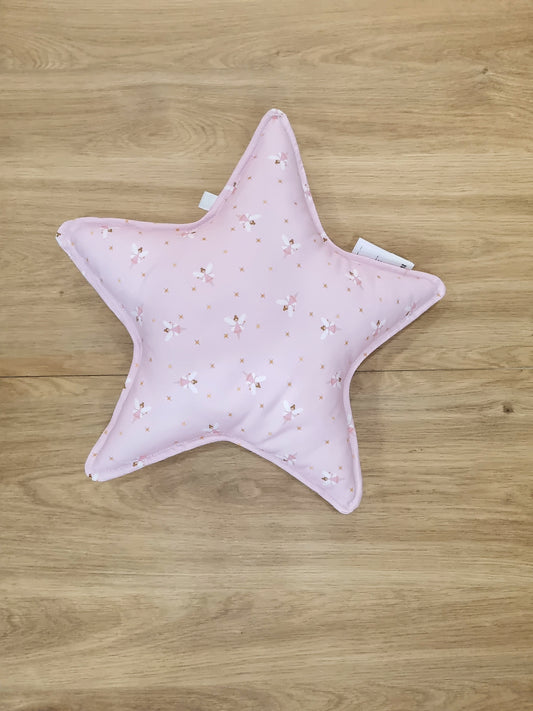 Cojín Estrella. Haditas rosa