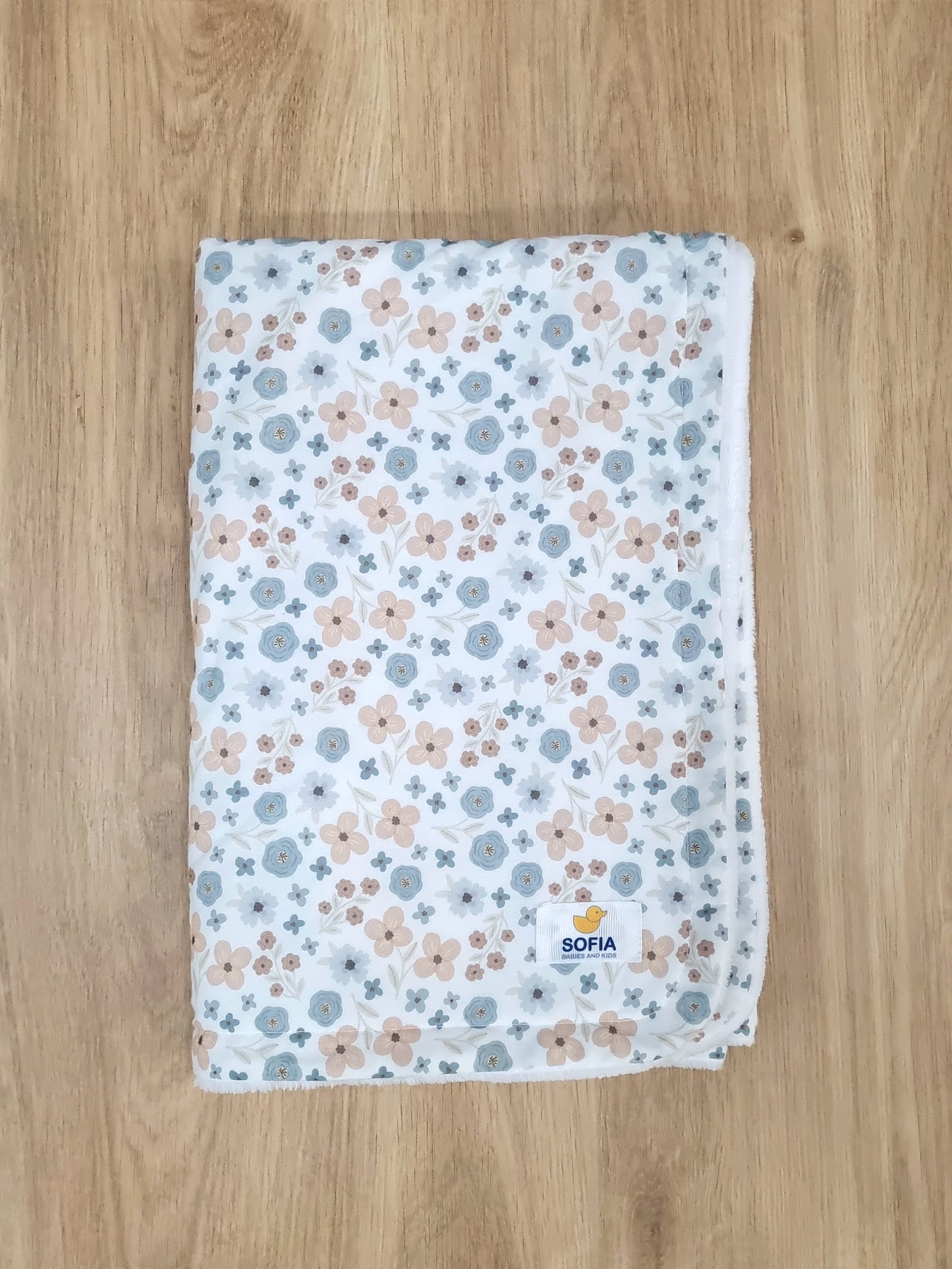 Colcha Polar. Flores Timeless