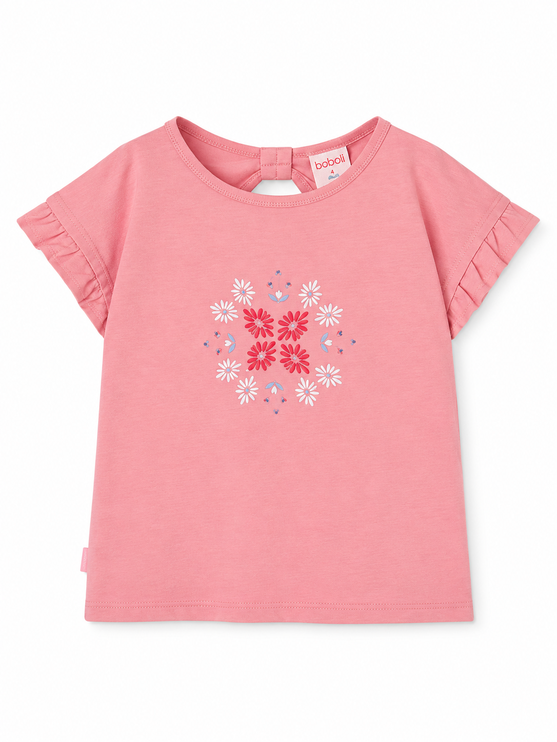 Camisa Rosa Flores