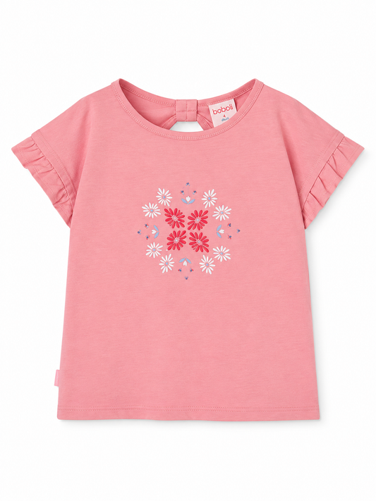 Camisa Rosa Flores